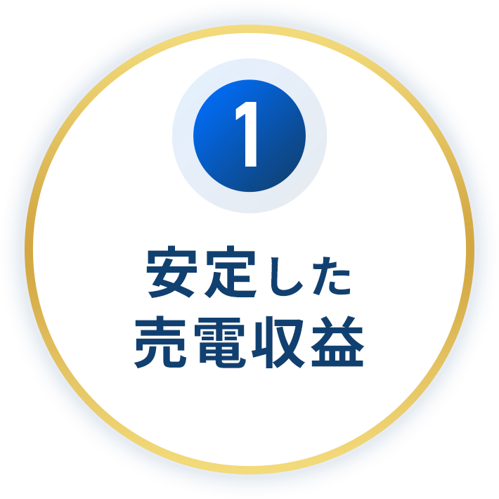 安定した売電収益